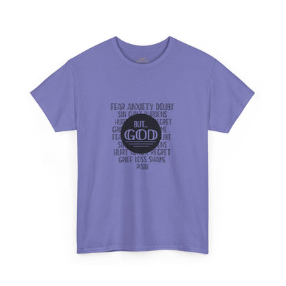 But God Christian T-Shirt – Faith Over Fear Bible Shirt | Inspirational Scripture Tee