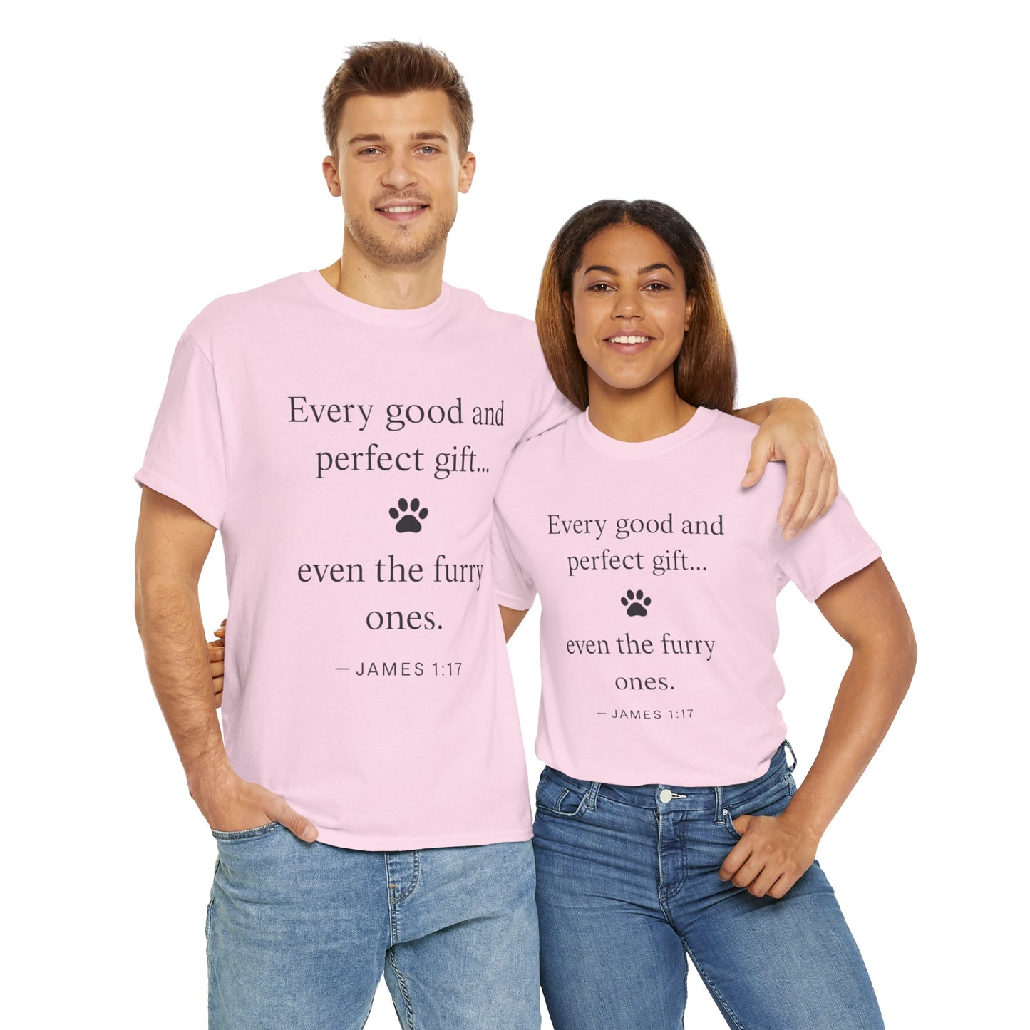 Every Good and Perfect Gift Pet Lover Shirt | James 1:17 Bible Verse Tee