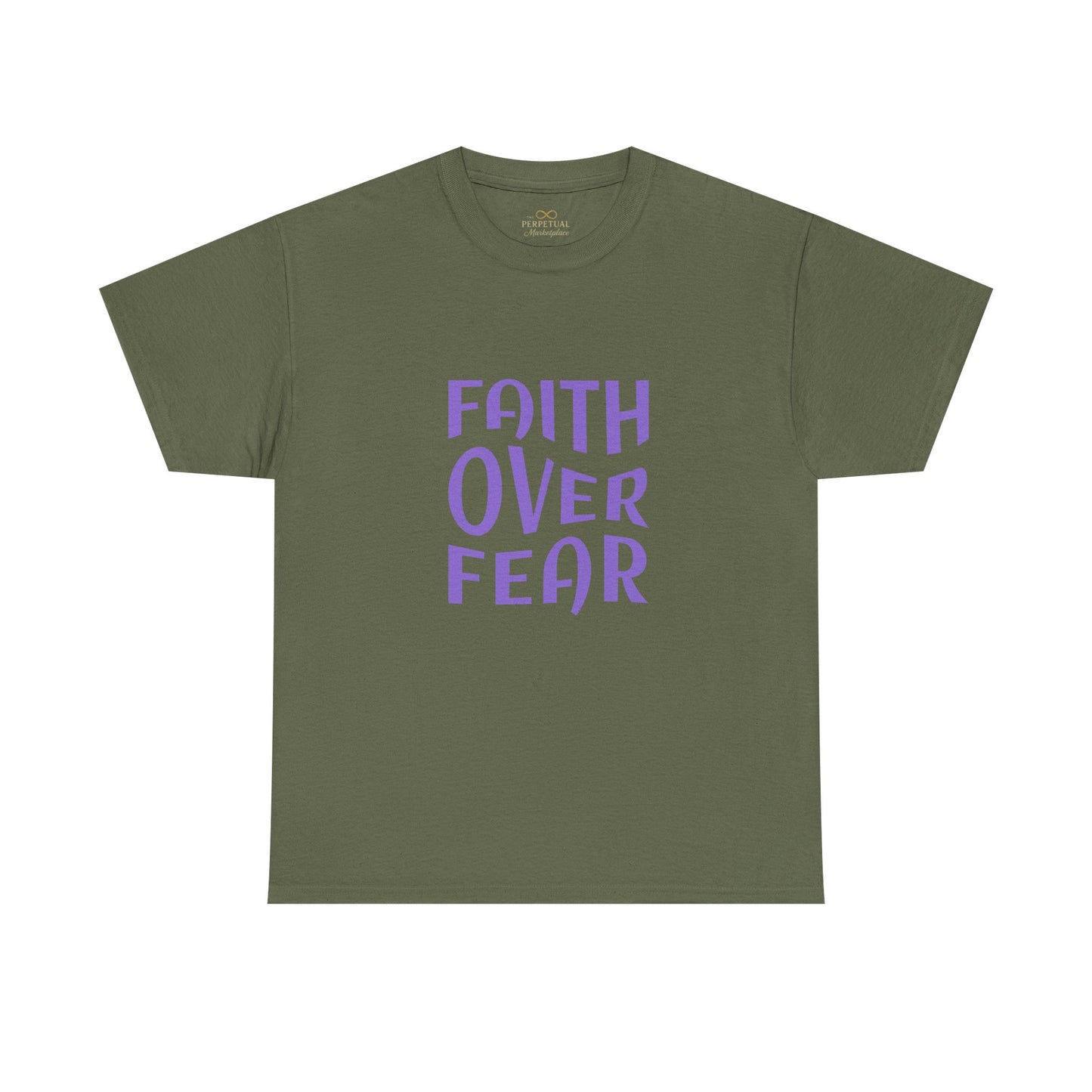 Faith Over Fear Christian T-Shirt – Bold Minimalist Scripture Tee