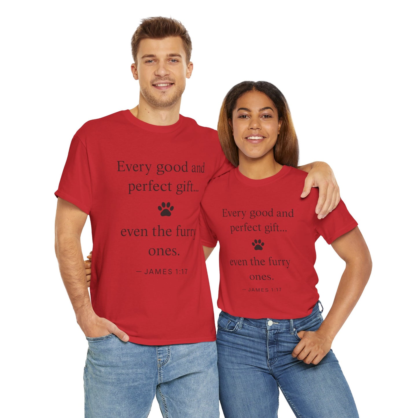 Every Good and Perfect Gift Pet Lover Shirt | James 1:17 Bible Verse Tee