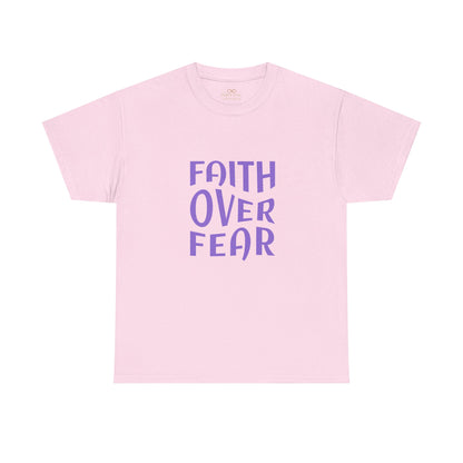 Faith Over Fear Christian T-Shirt – Bold Minimalist Scripture Tee