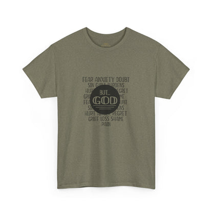 But God Christian T-Shirt – Faith Over Fear Bible Shirt | Inspirational Scripture Tee