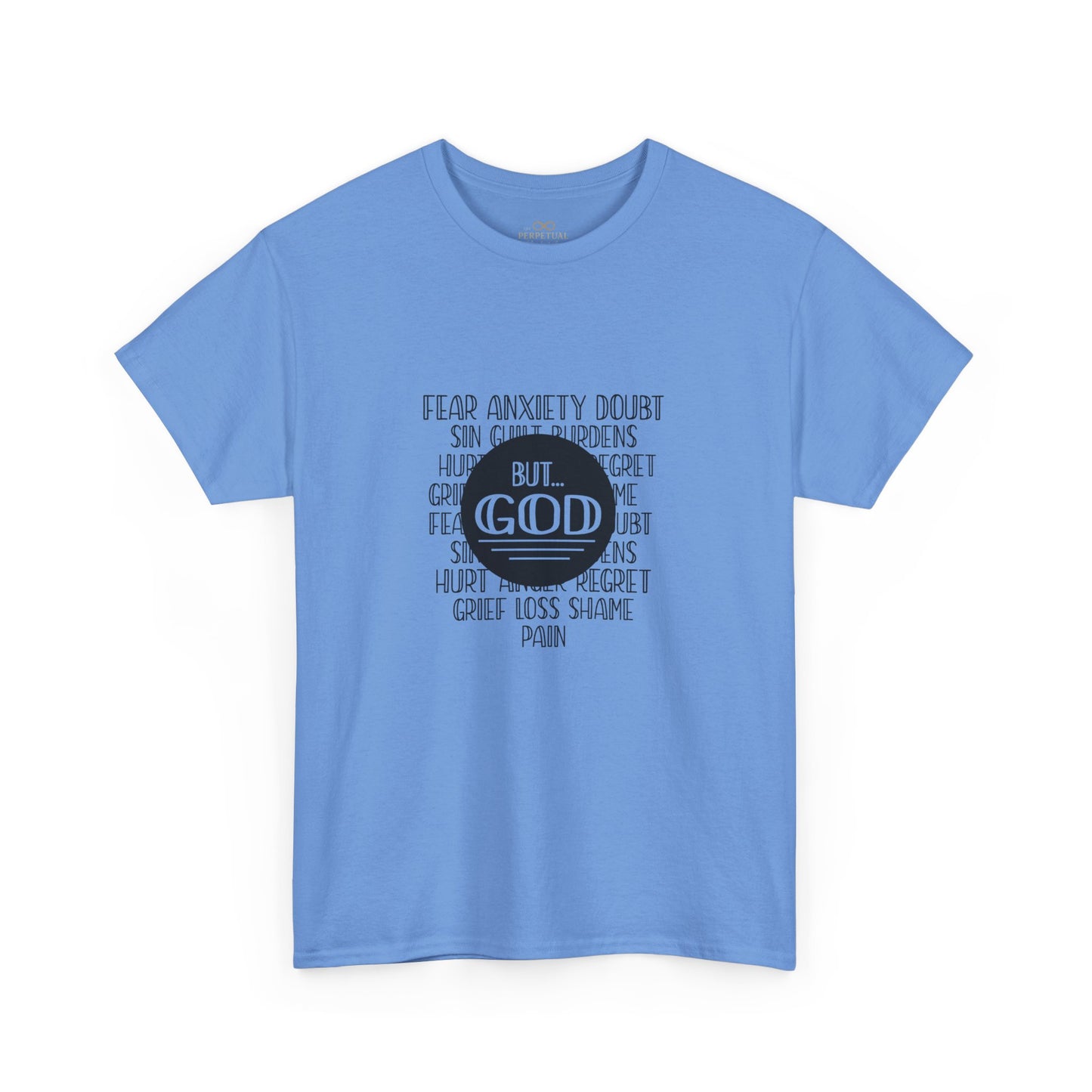 But God Christian T-Shirt – Faith Over Fear Bible Shirt | Inspirational Scripture Tee