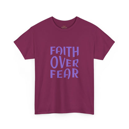 Faith Over Fear Christian T-Shirt – Bold Minimalist Scripture Tee