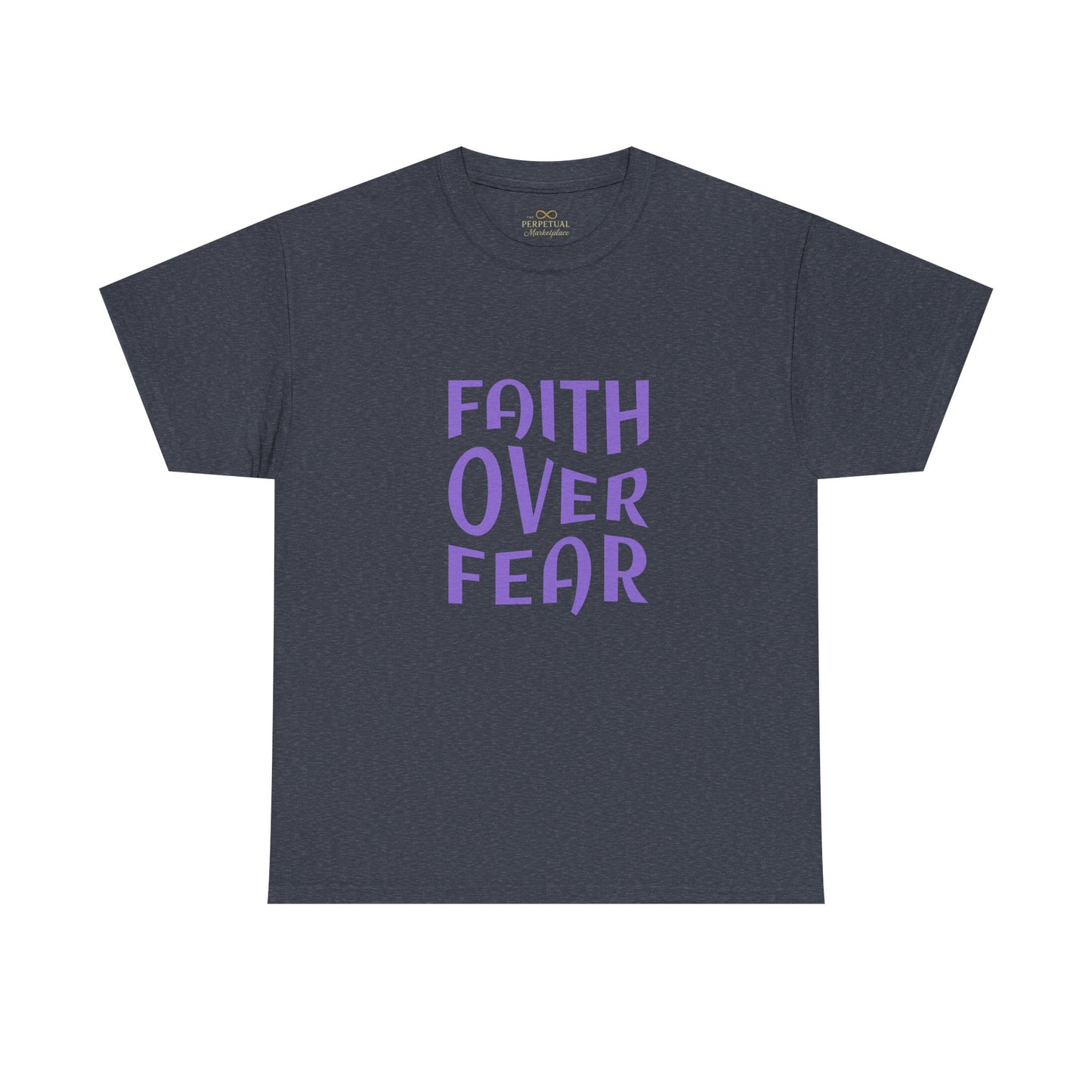 Faith Over Fear Christian T-Shirt – Bold Minimalist Scripture Tee