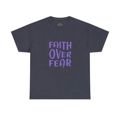 Faith Over Fear Christian T-Shirt – Bold Minimalist Scripture Tee