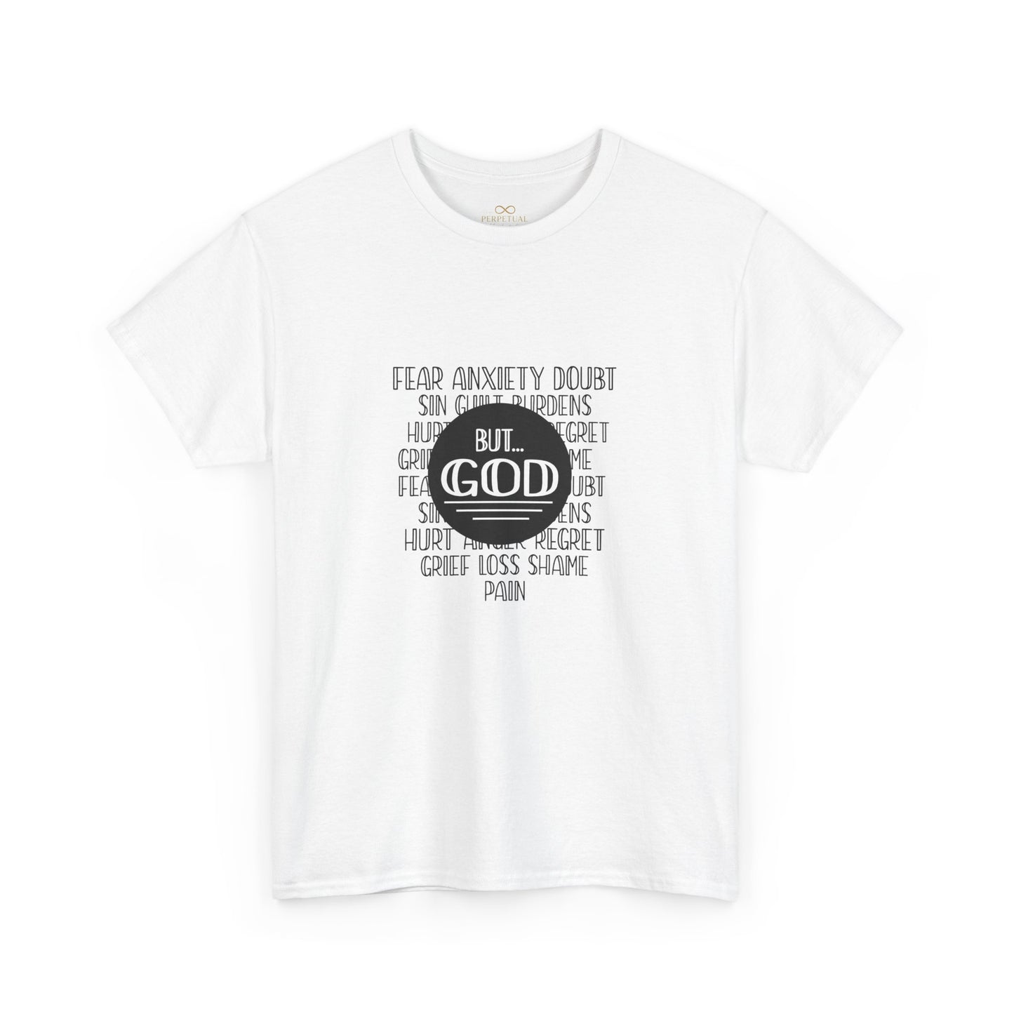 But God Christian T-Shirt – Faith Over Fear Bible Shirt | Inspirational Scripture Tee