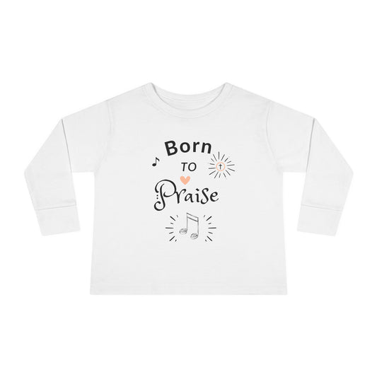 Born to Praise Toddler Shirt – Christian Baby Praise Tee | Faith-Based Music Shirt for Boys & Girls
