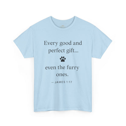 Every Good and Perfect Gift Pet Lover Shirt | James 1:17 Bible Verse Tee