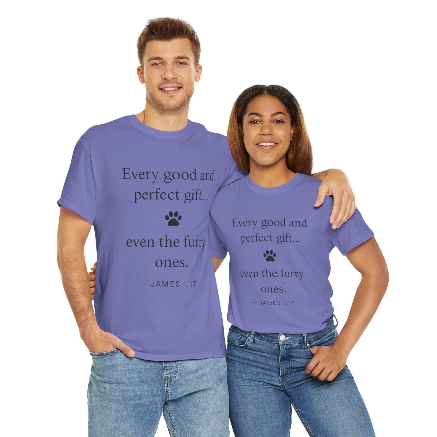 Every Good and Perfect Gift Pet Lover Shirt | James 1:17 Bible Verse Tee