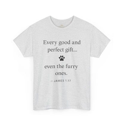 Every Good and Perfect Gift Pet Lover Shirt | James 1:17 Bible Verse Tee