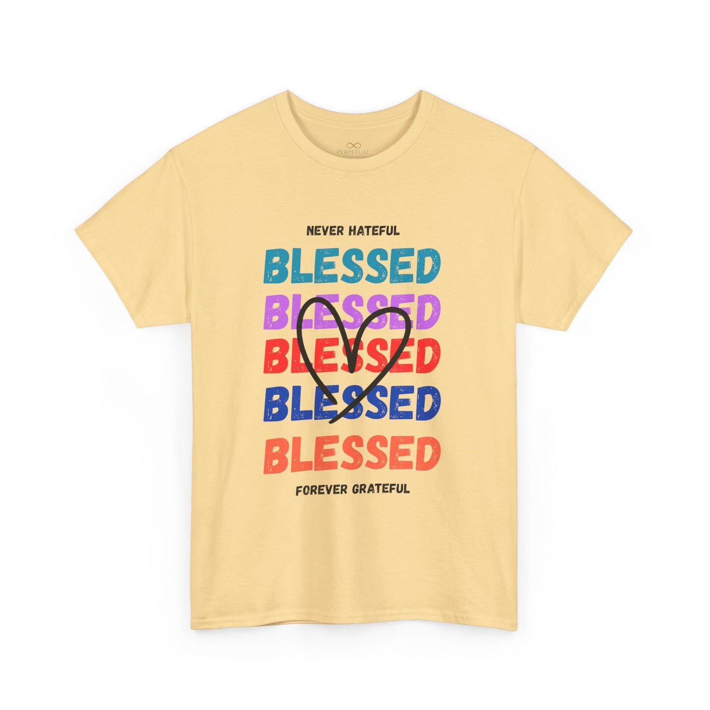 Blessed Grateful Colorful Christian T-Shirt | Positive Faith-Based Tee for Men & Women