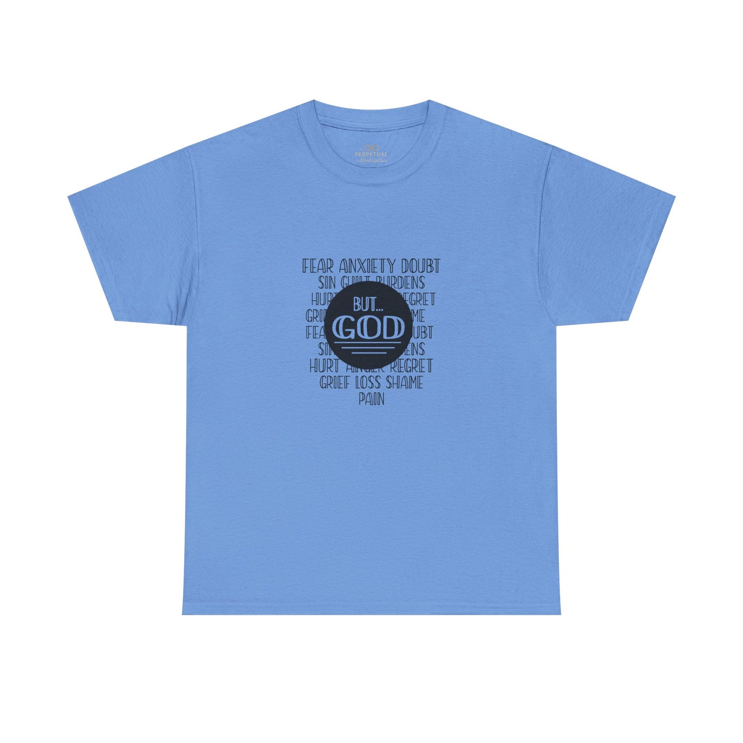 But God Christian T-Shirt – Faith Over Fear Bible Shirt | Inspirational Scripture Tee