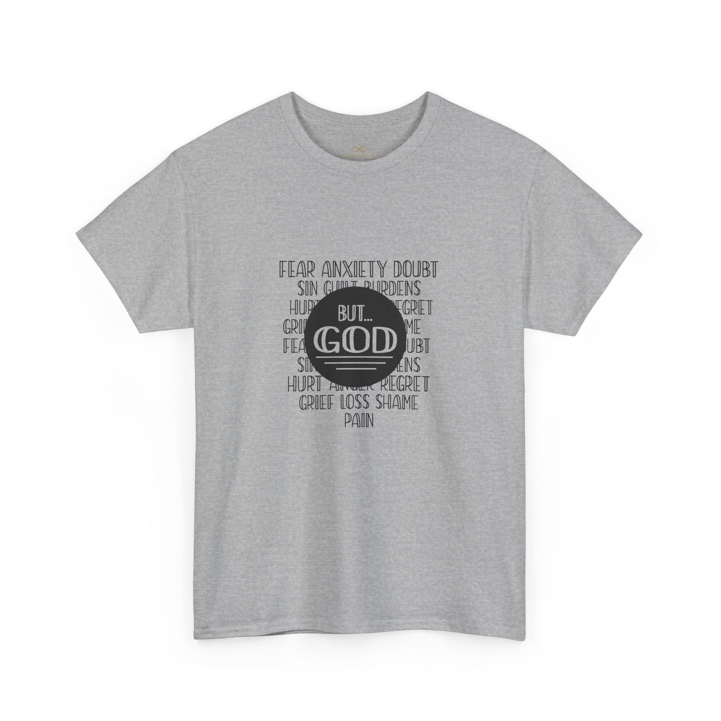 But God Christian T-Shirt – Faith Over Fear Bible Shirt | Inspirational Scripture Tee