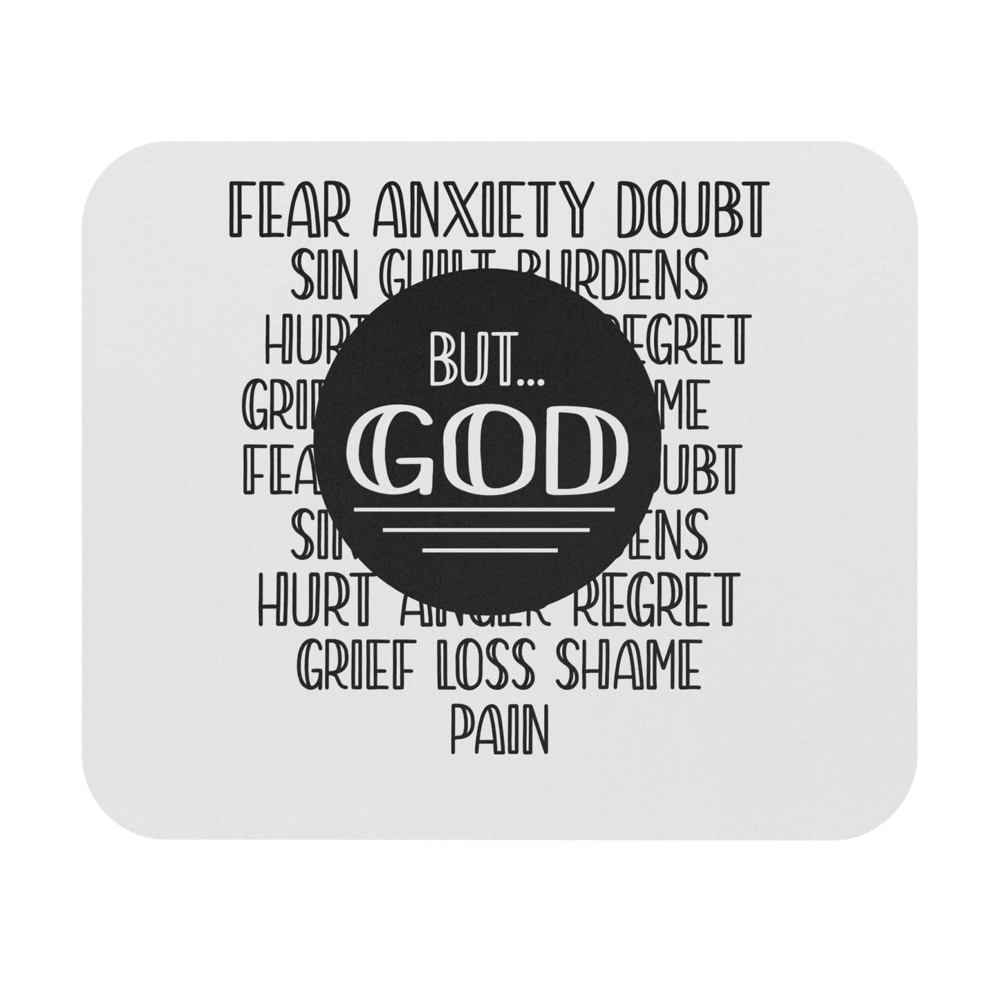 Faith-Inspired Mouse Pad - 'But God' Inspirational Desk Accessory, Perfect Gift for Believers, Office Decor, Christian Motivation, [...]