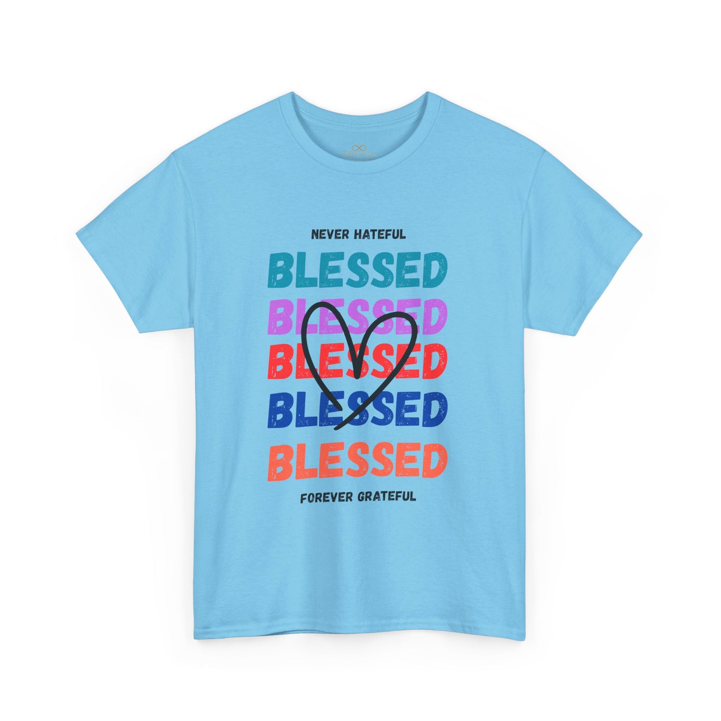 Blessed Grateful Colorful Christian T-Shirt | Positive Faith-Based Tee for Men & Women