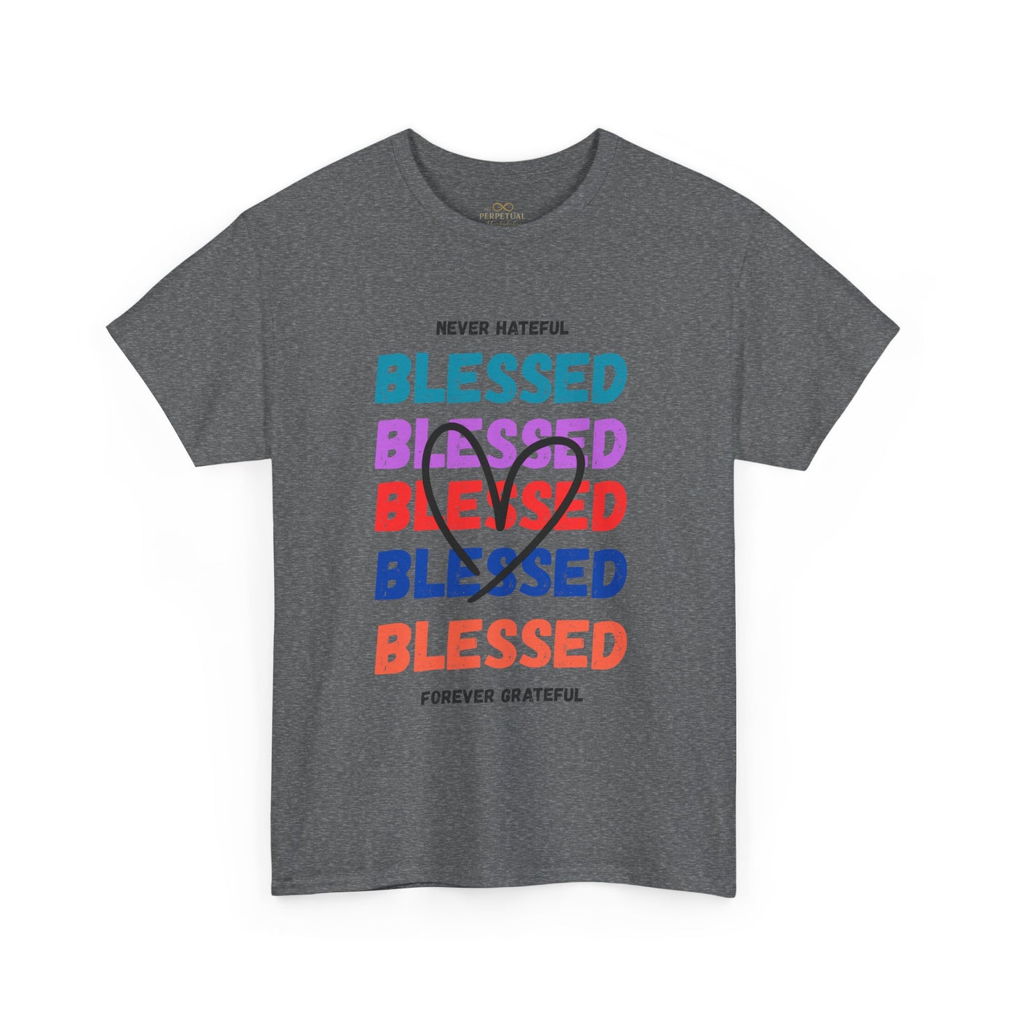 Blessed Grateful Colorful Christian T-Shirt | Positive Faith-Based Tee for Men & Women