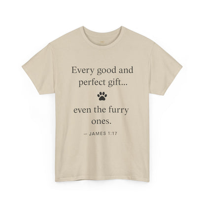 Every Good and Perfect Gift Pet Lover Shirt | James 1:17 Bible Verse Tee