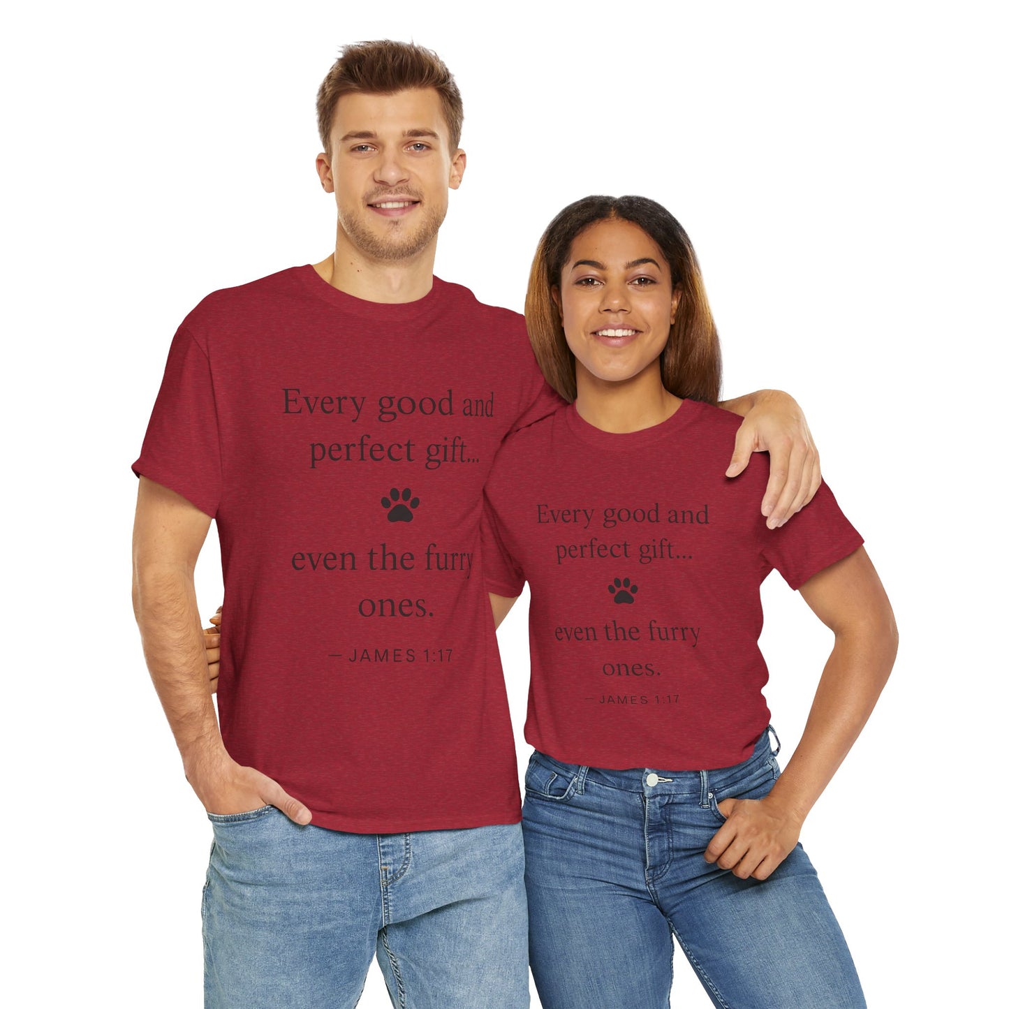 Every Good and Perfect Gift Pet Lover Shirt | James 1:17 Bible Verse Tee