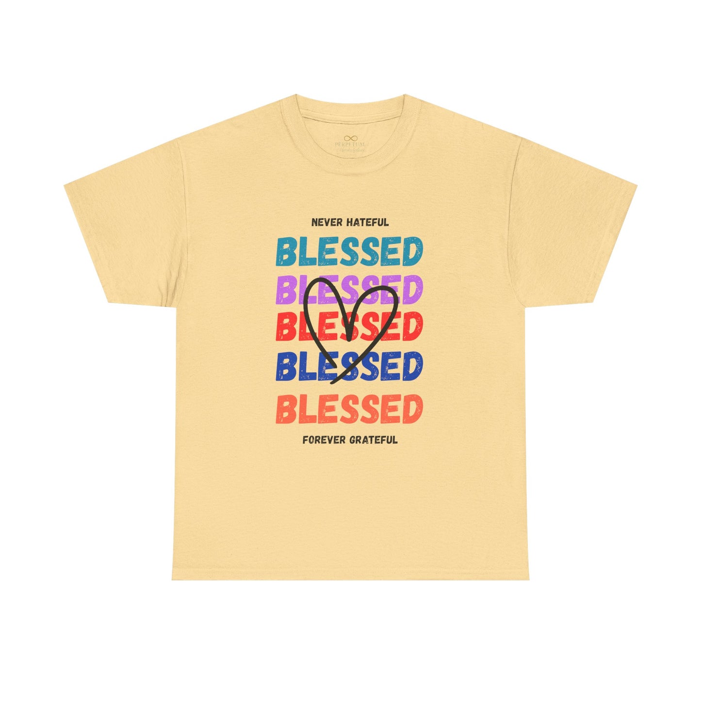 Blessed Grateful Colorful Christian T-Shirt | Positive Faith-Based Tee for Men & Women