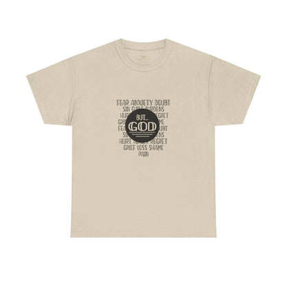 But God Christian T-Shirt – Faith Over Fear Bible Shirt | Inspirational Scripture Tee