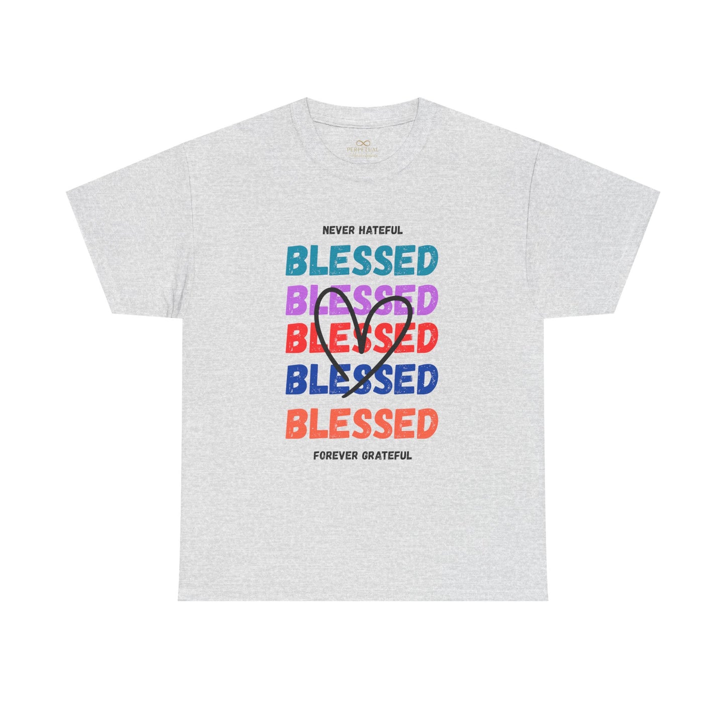 Blessed Grateful Colorful Christian T-Shirt | Positive Faith-Based Tee for Men & Women