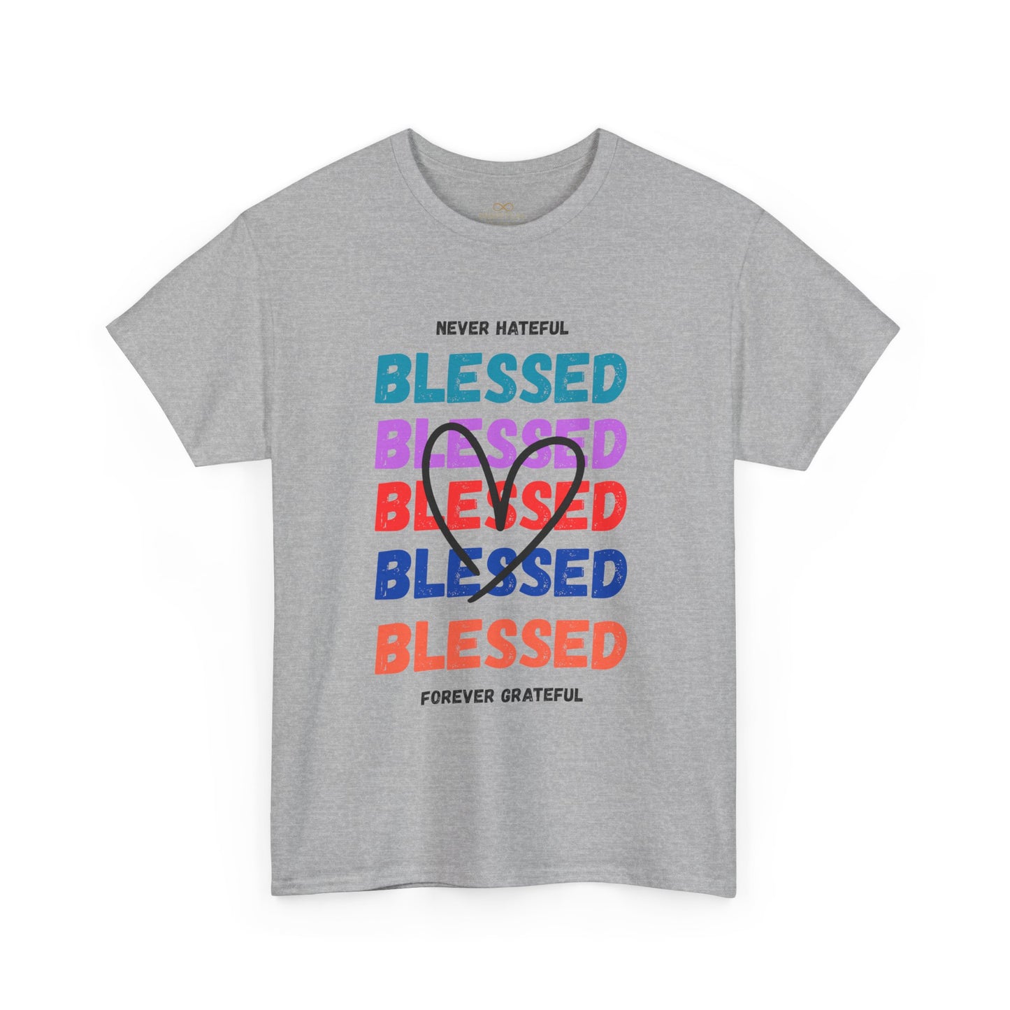 Blessed Grateful Colorful Christian T-Shirt | Positive Faith-Based Tee for Men & Women