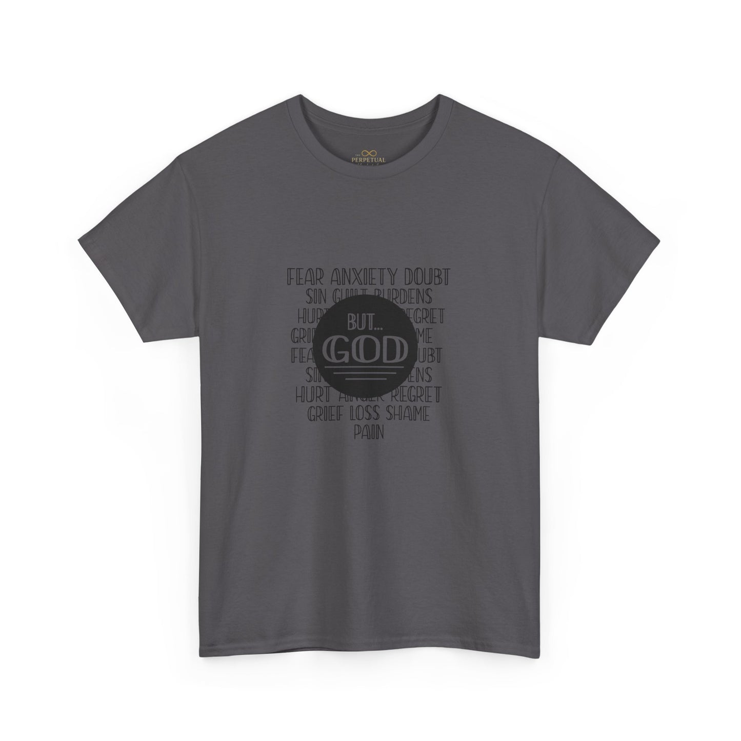 But God Christian T-Shirt – Faith Over Fear Bible Shirt | Inspirational Scripture Tee