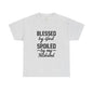 Blessed by God Spoiled by My Husband Christian T-Shirt