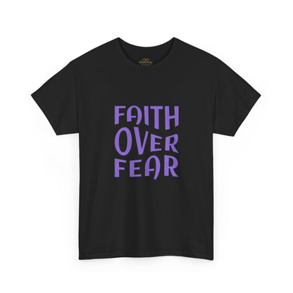 Faith Over Fear Christian T-Shirt – Bold Minimalist Scripture Tee