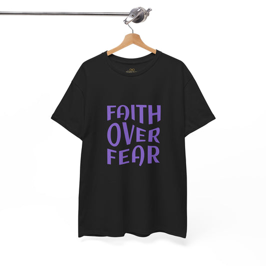 Faith Over Fear Christian T-Shirt – Bold Minimalist Scripture Tee