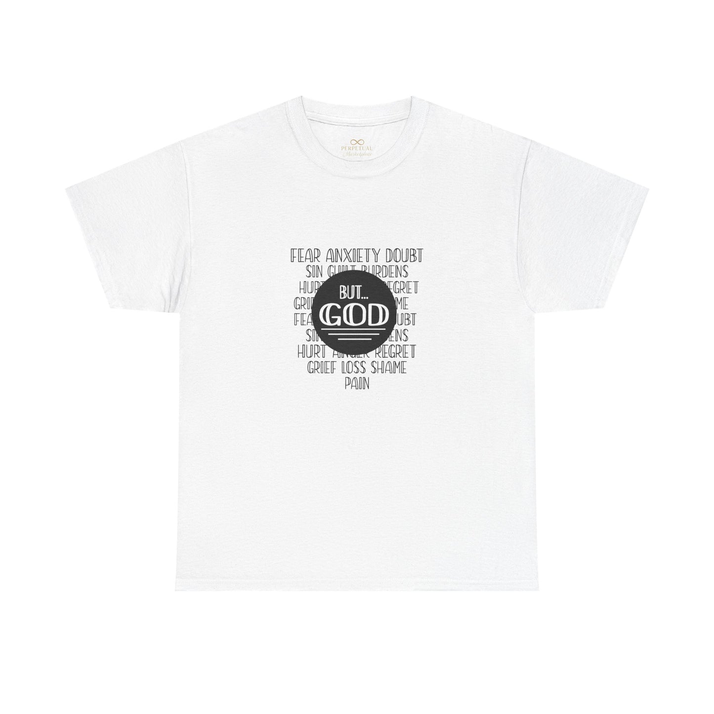 But God Christian T-Shirt – Faith Over Fear Bible Shirt | Inspirational Scripture Tee