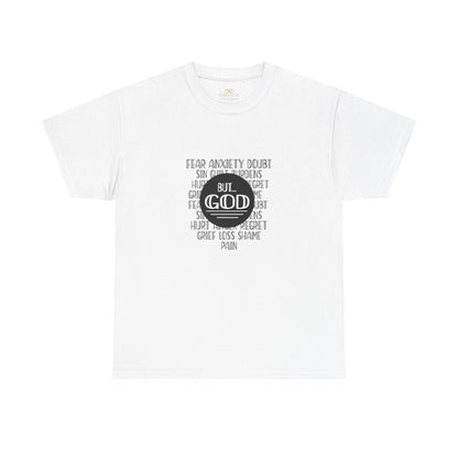But God Christian T-Shirt – Faith Over Fear Bible Shirt | Inspirational Scripture Tee