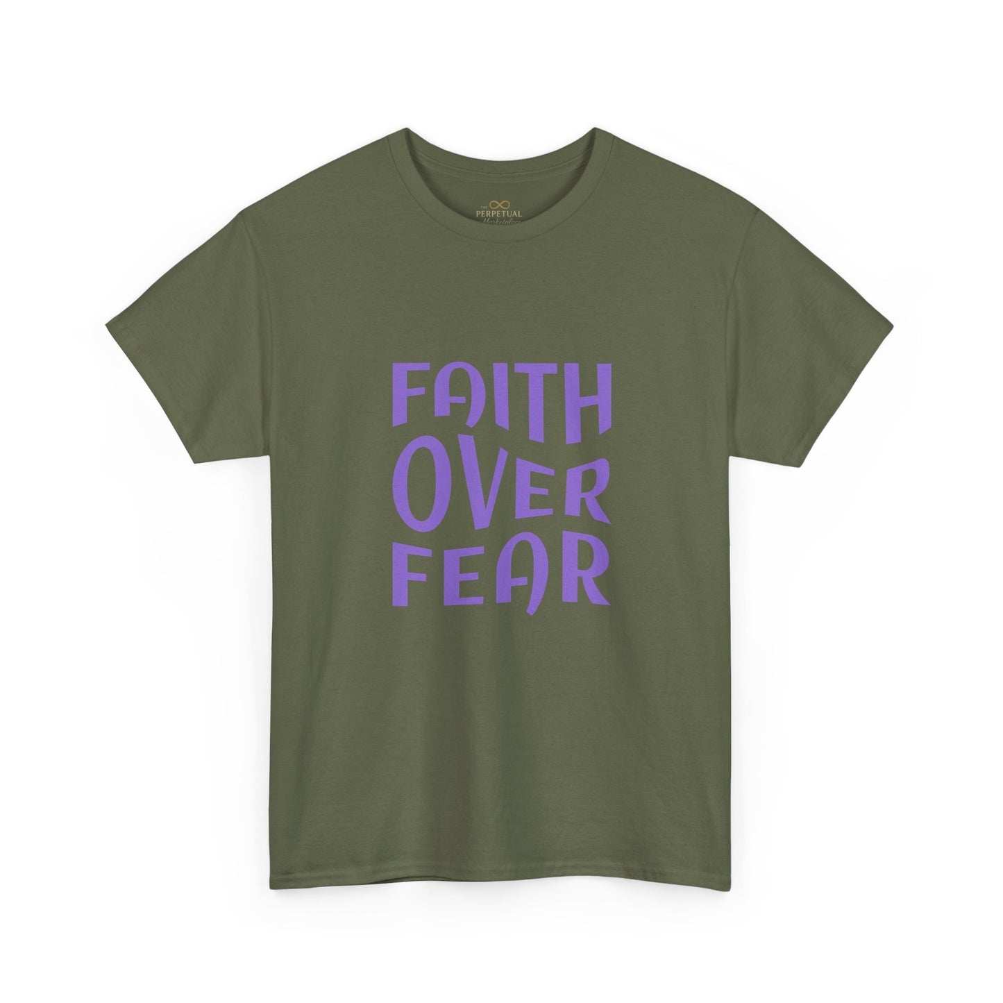 Faith Over Fear Christian T-Shirt – Bold Minimalist Scripture Tee