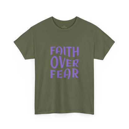 Faith Over Fear Christian T-Shirt – Bold Minimalist Scripture Tee