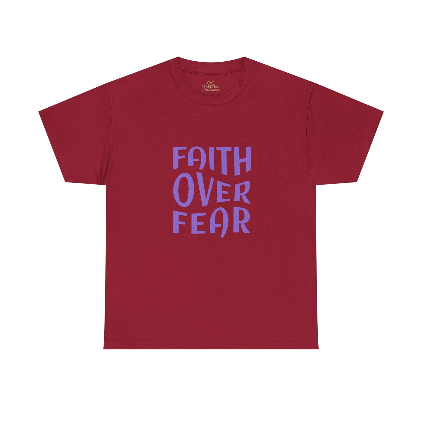 Faith Over Fear Christian T-Shirt – Bold Minimalist Scripture Tee