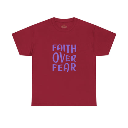 Faith Over Fear Christian T-Shirt – Bold Minimalist Scripture Tee