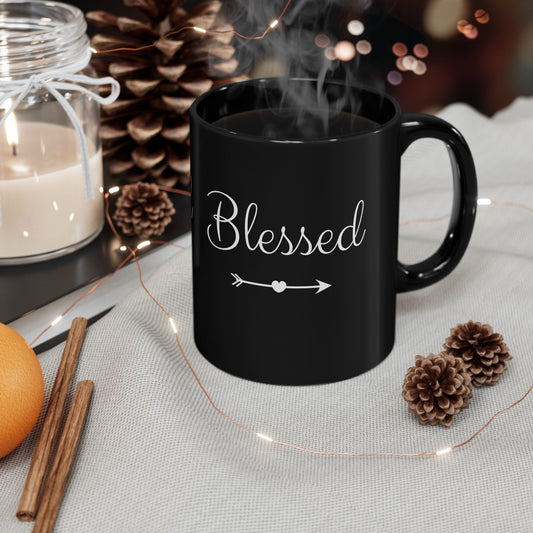 Blessed Christian Mug, Inspirational Coffee Cup