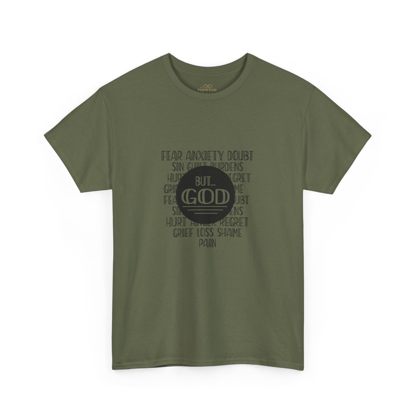 But God Christian T-Shirt – Faith Over Fear Bible Shirt | Inspirational Scripture Tee