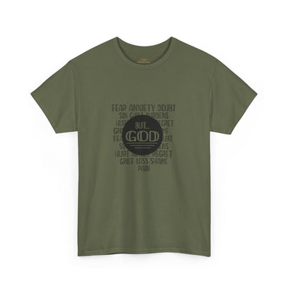 But God Christian T-Shirt – Faith Over Fear Bible Shirt | Inspirational Scripture Tee